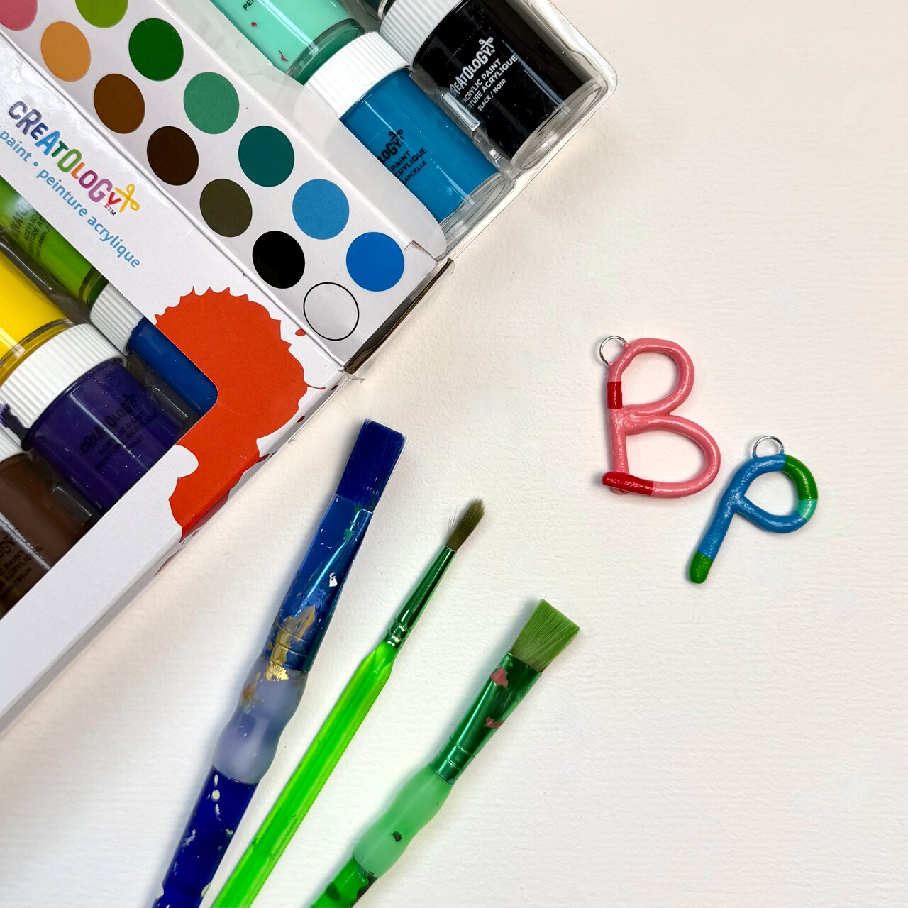 Kids Club: Air Dry Clay Monogram Charms
